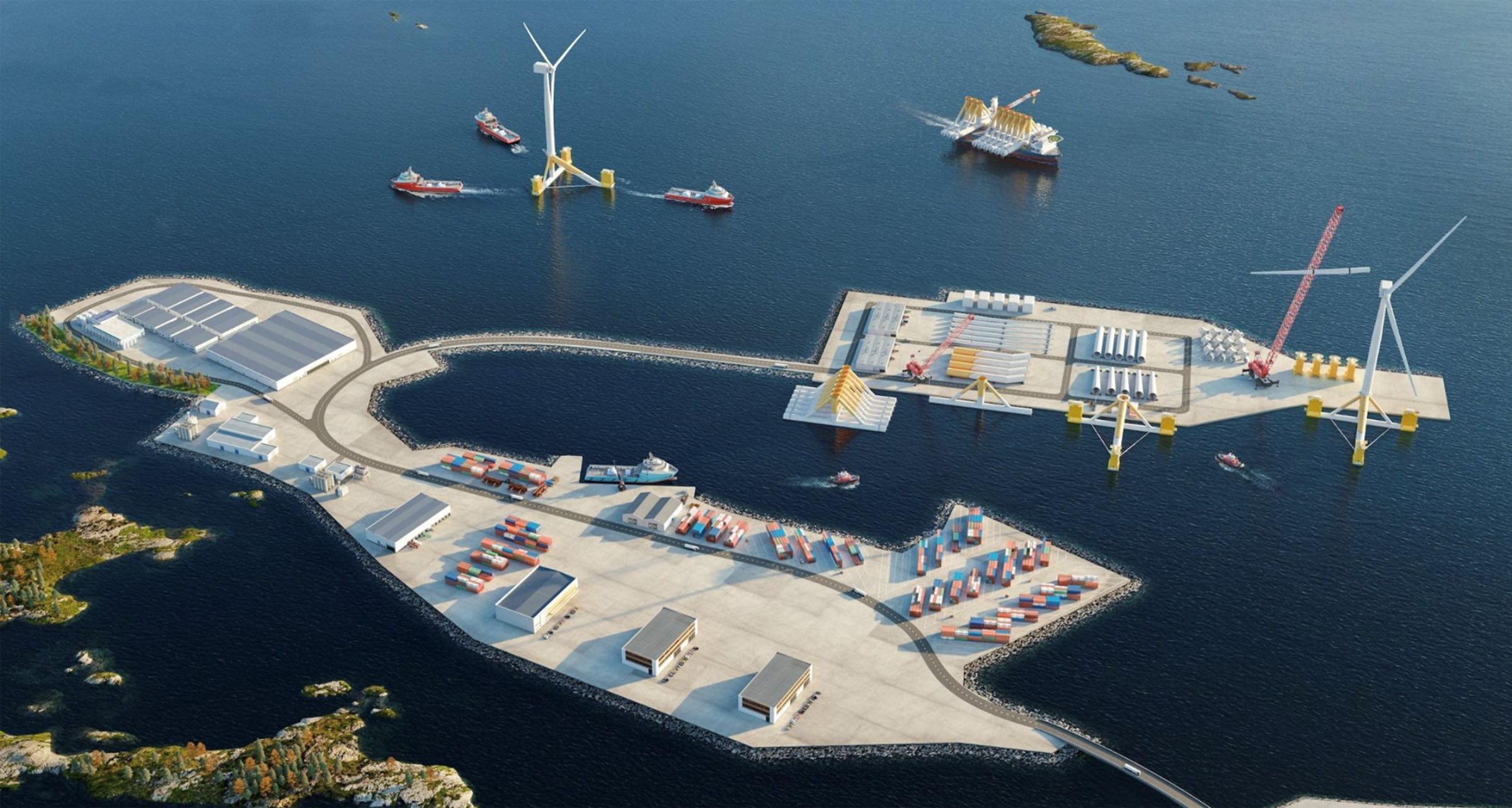 Fjord Base, havvind, offshore wind, base, forsyningsbase, havvindmøller